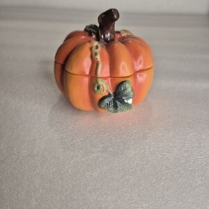 Ceramic Pumpkin Votive Candle Holder